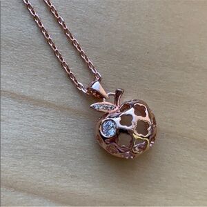 NWT Pose gold color apple chain necklace